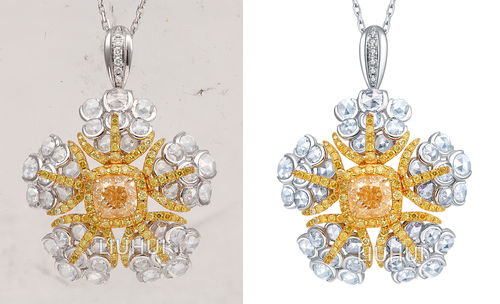 鉆石璀璨 珠寶飾品白底攝影與修圖藝術